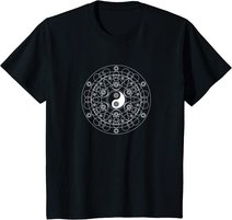 Ying Yang Vintage Meditation Yoga Spiritualität Buddhismus T-Shirt