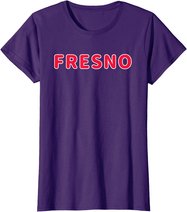 Cooler Fresno City California Home State Druck T-Shirt