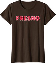 Cooler Fresno City California Home State Druck T-Shirt