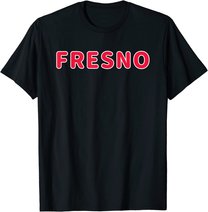 Cooler Fresno City California Home State Druck T-Shirt