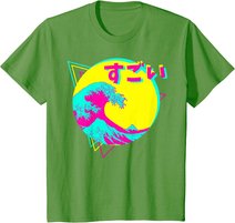Hokusai Colorfull Japanische Große Welle Sugoi T-Shirt