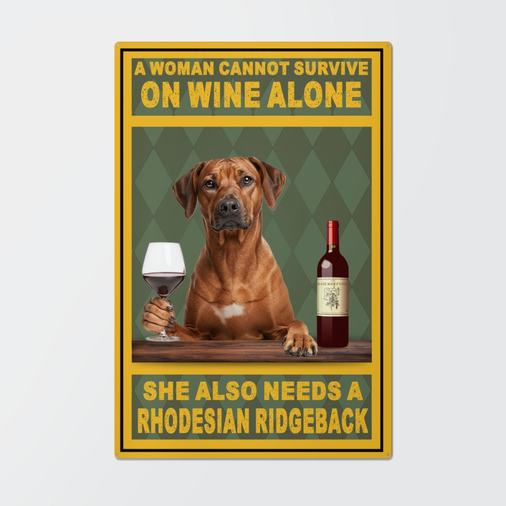 Rhodesian Ridgeback Sign Rhodesian Ridgeback metal sign - easyget