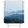 Natural Landscape Blue Mountain Scene Shower Curtain