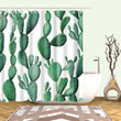 Prickly Pear Cactus Shower Curtain