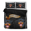 Rottweiler Lover 2 Dog Themed Bedding Set All Over Prints