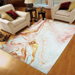 Marble Gray Unique Rug, Pink Aesthetic Area Rug, Blue Marble Cool Printing Floor Mat Carpet, Pink Gold Liquid Marble Rug, Gifts for Marble