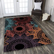 Neon Mandala Rectangle Rug