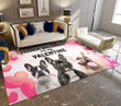 French Bulldogs Are My Valentine Rug
