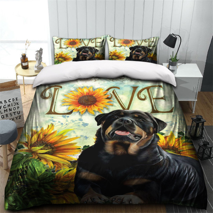 Pit Bull Sunflower Bedding Set QALJ