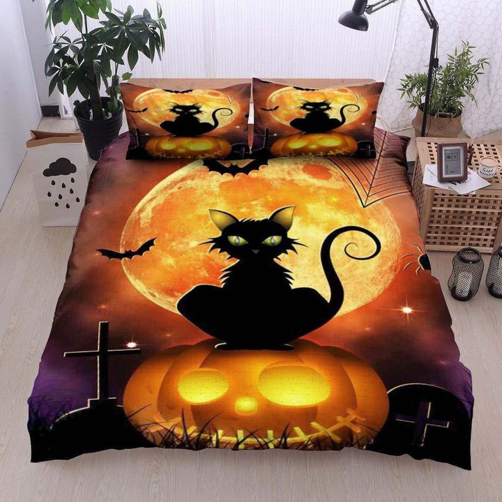 Cat Halloween Bedding Set IYZ