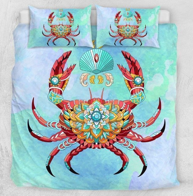 Ocean Mandala Crab Bedding Set IYA