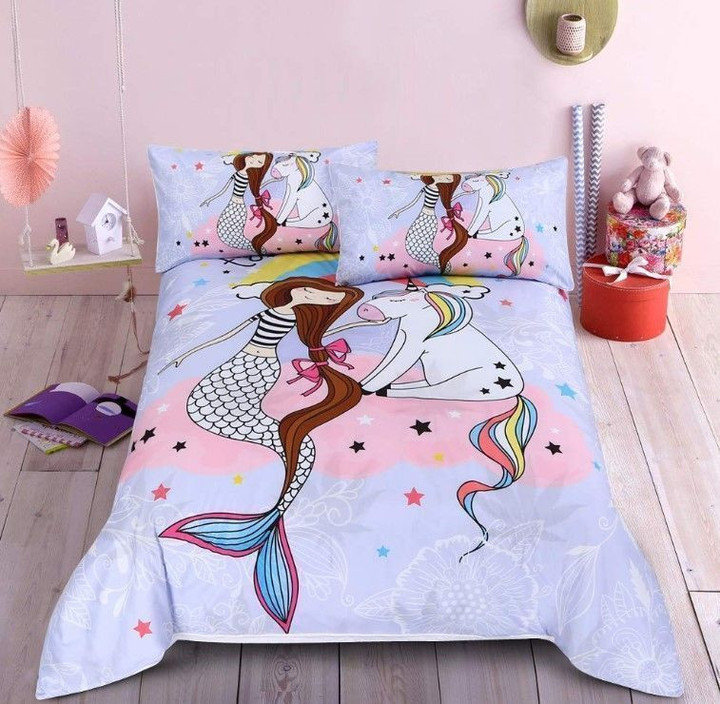 Mermaid Unicorn Bedding Set IYU