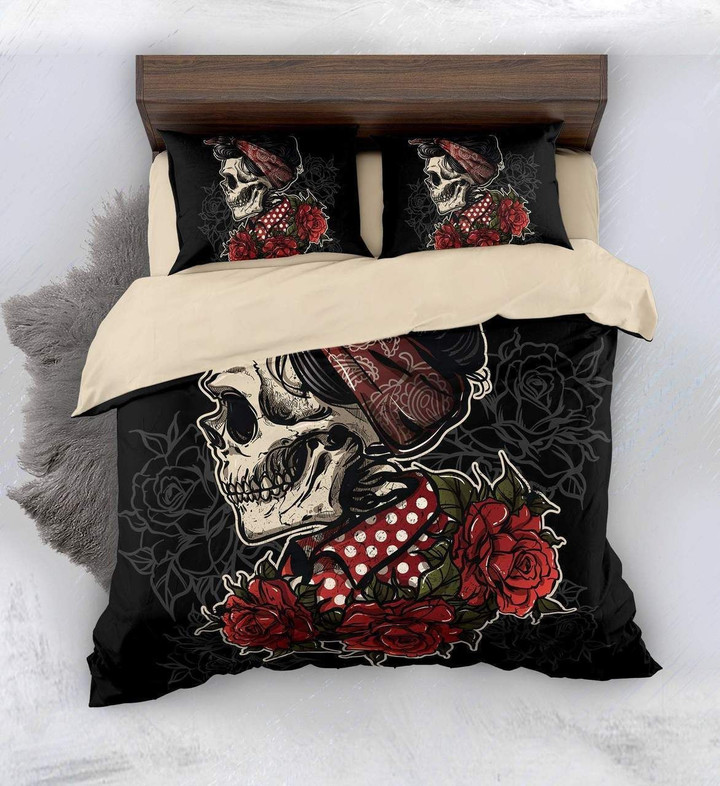 Lady Rose Skull CLH0611038B Bedding Sets