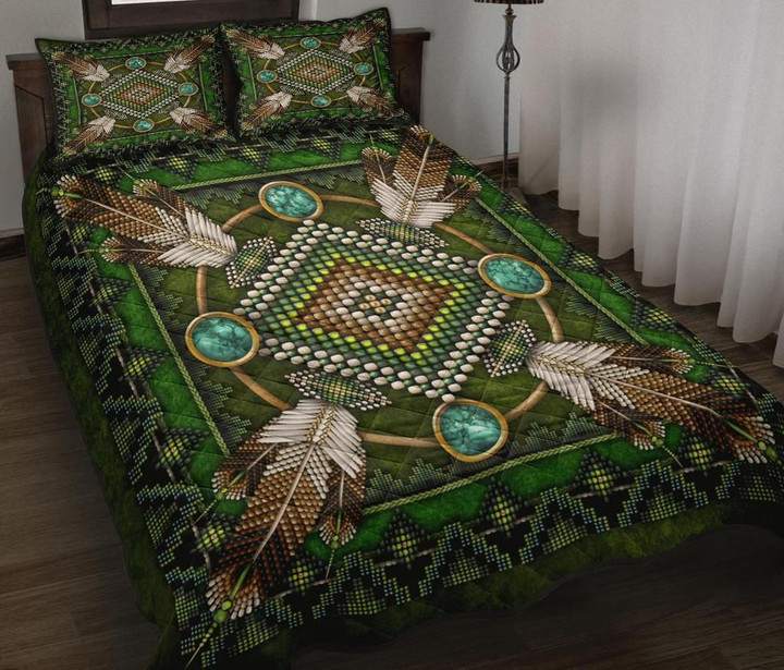 Mandala Green Design Native American CLM0611224B Bedding Sets
