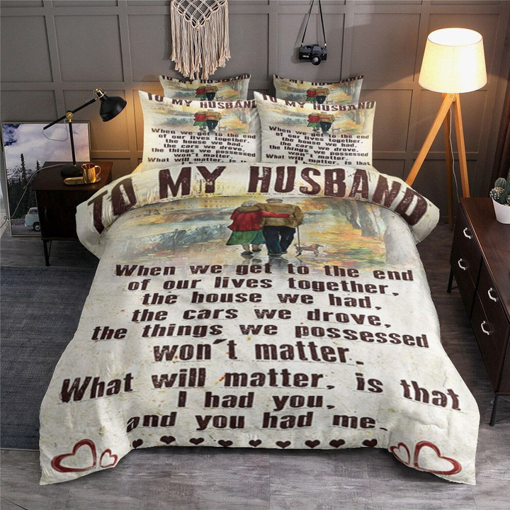 To My Husband BT1001282B Bedding Sets