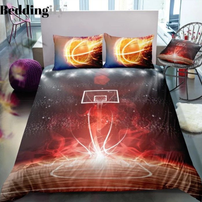 Flame Basketball Field CLH1510082B Bedding Sets