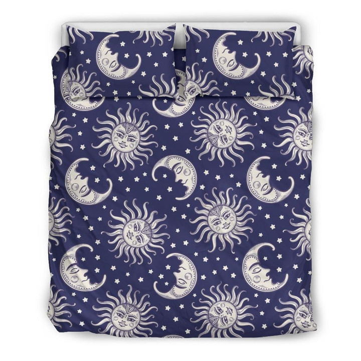 Sun Moon Pattern Print CLP1312155T Bedding Sets