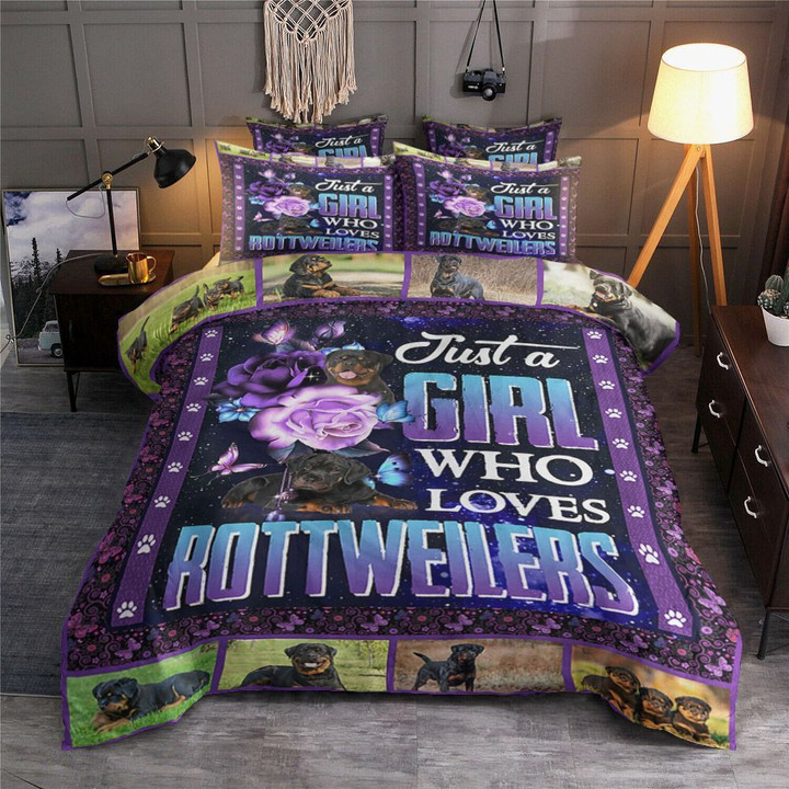 Just A Girl Who Loves Rottweilers HN1601231B Bedding Sets