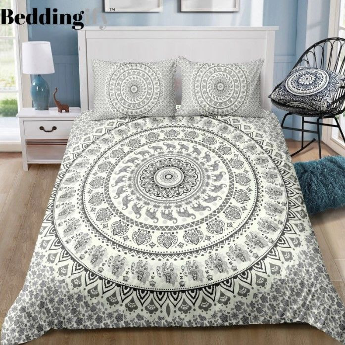 Black White Mandala Pattern CLH1510034B Bedding Sets