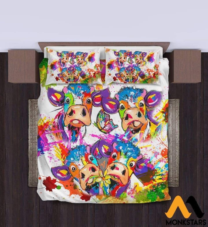 Graffiti Colorful Cows CLH1412119B Bedding Sets