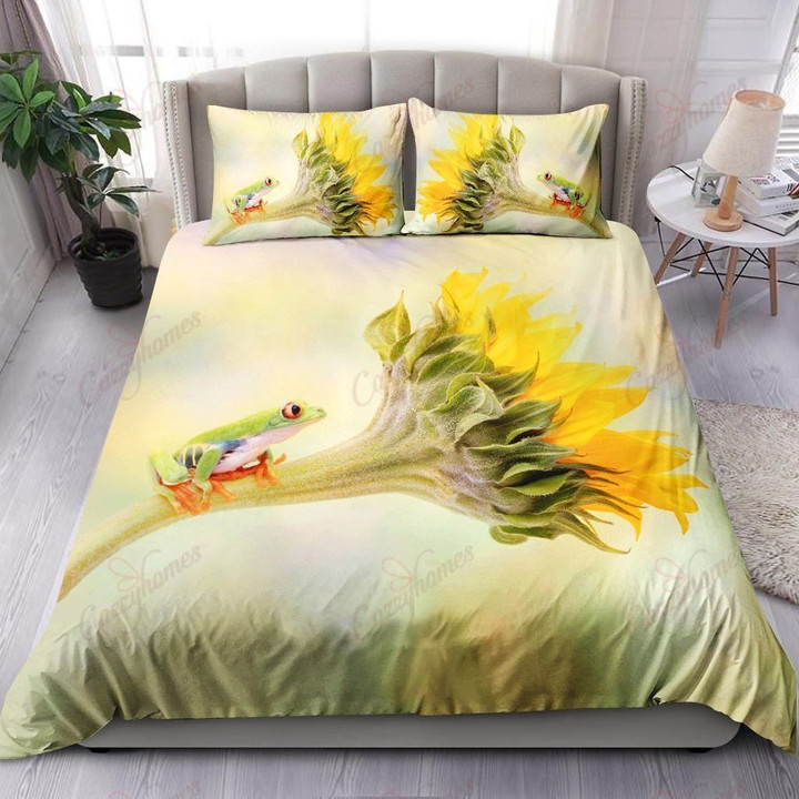 Red Eyed Tree Frog On A Sunflower NI1703008YT Bedding Set