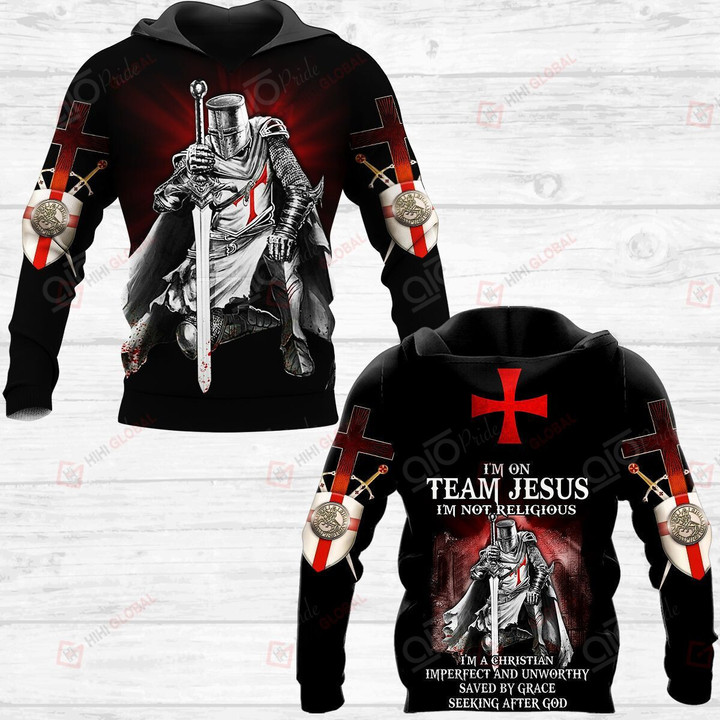 Im On Team Jesus All Over Printed Shirts 241220 3363