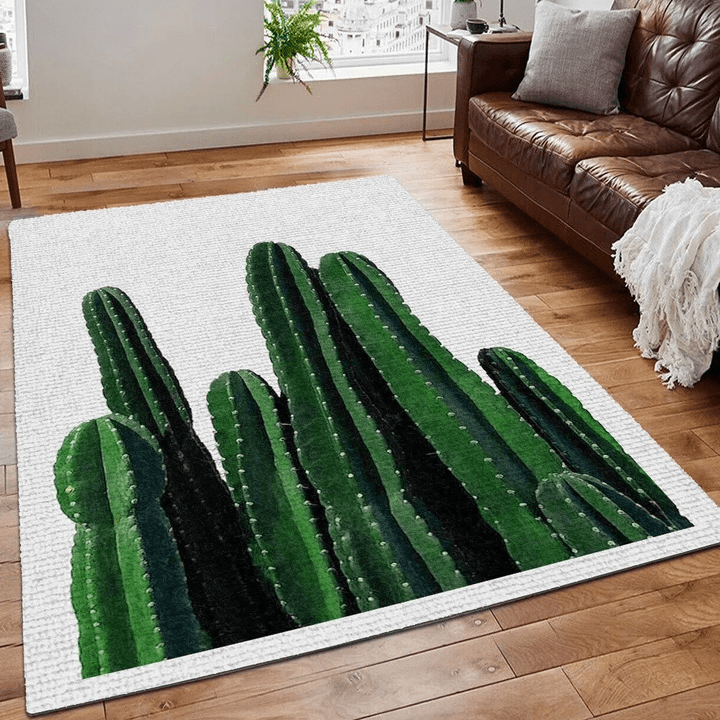 Funny Cactus Rug, Cactus Printing Floor Mat Carpet, Cactus Pun Area Rug, Catcus Funny Cat Rug, Cactus Rug, Gifts for Cactus