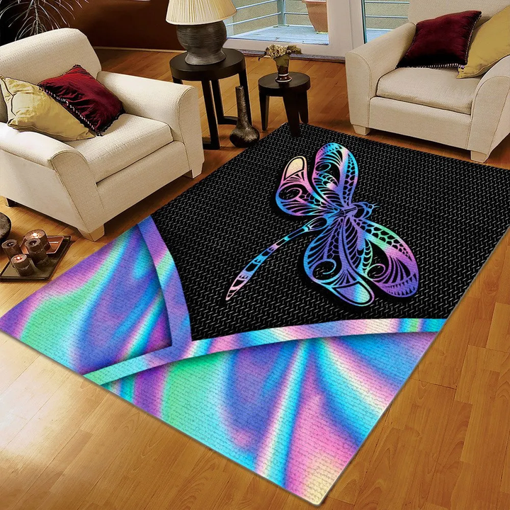 Dragonfly Printing Floor Mat Carpet, Dragonfly SliRug, Gifts for Dragonfly