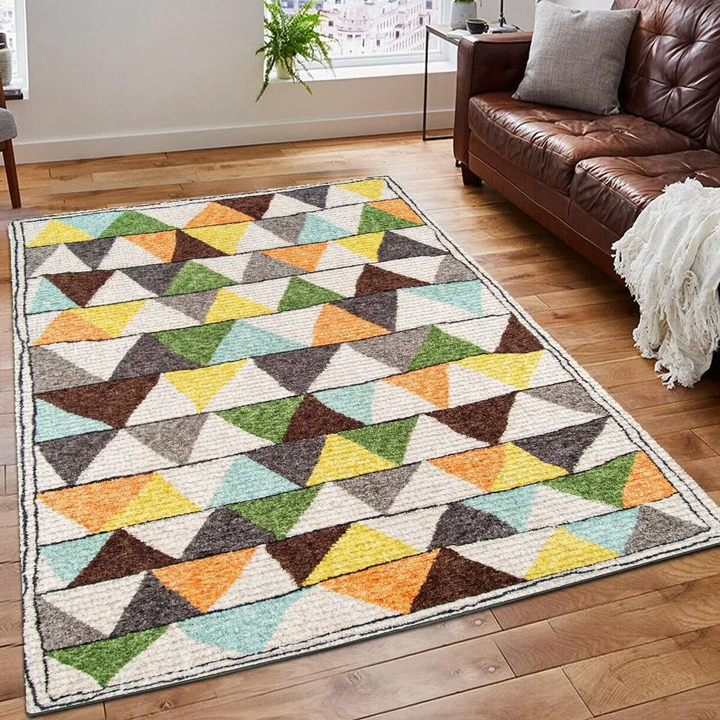 Bungalow Tri 060122TTTT Rug | Printing Floor Mat Carpet | Area Rug