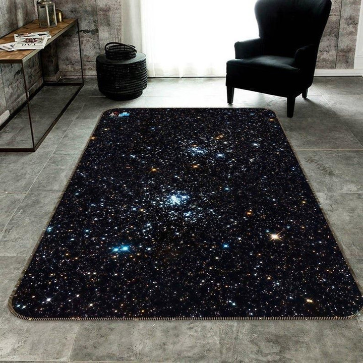 Black Starry Sky Rug