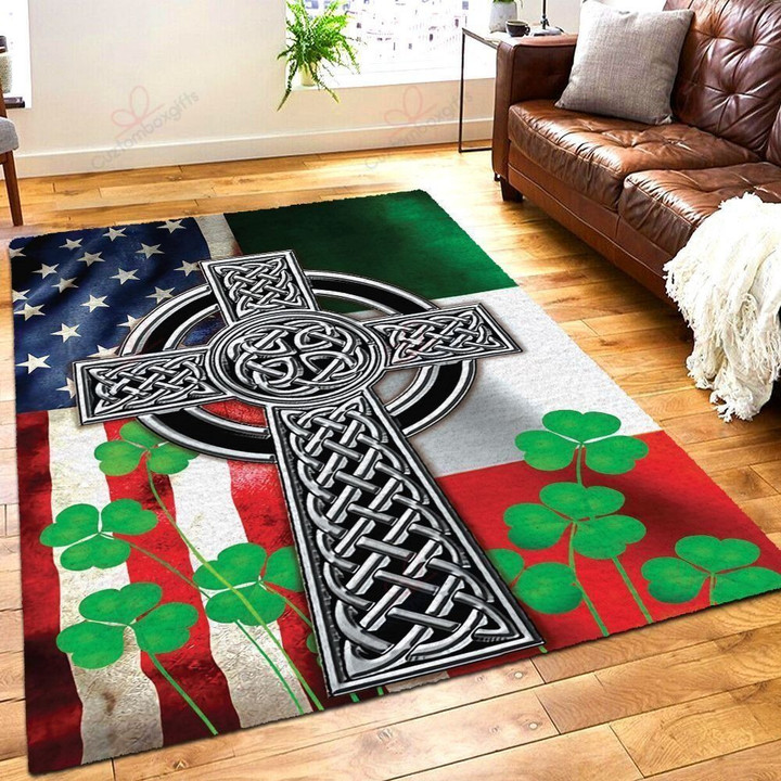Celtic Flag Cross Rug