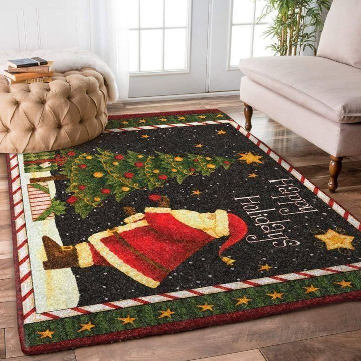 Santa Claus Christmas Tree Rug
