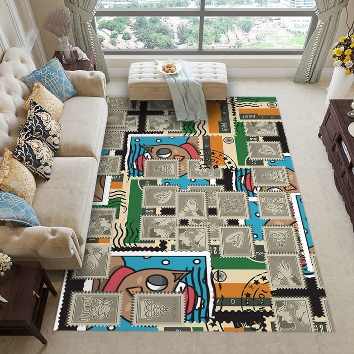 Stamp Collection Rug