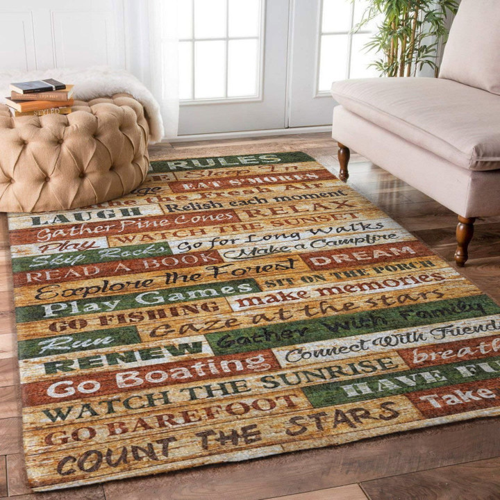 Cabin Rules Rug