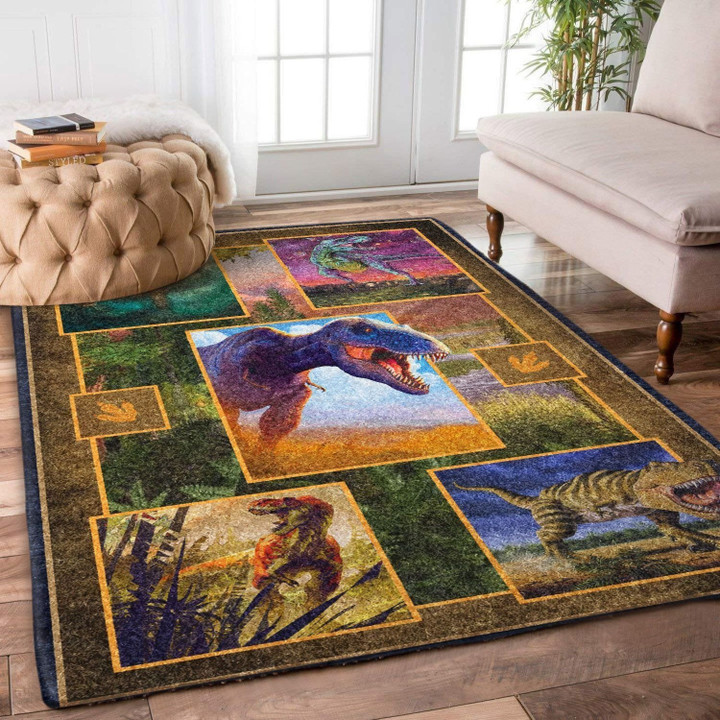 T Rex Colorized Rug