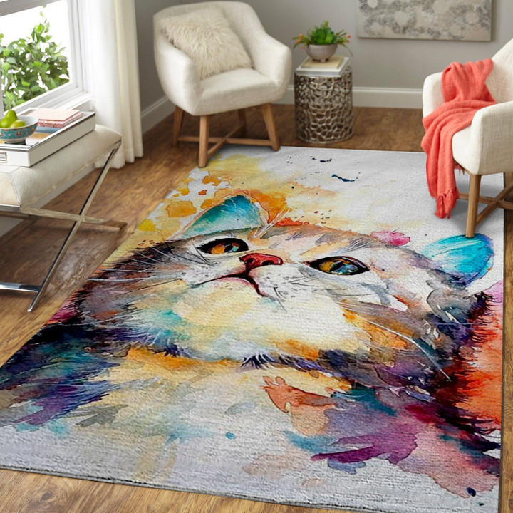 Colorful Cat Rug