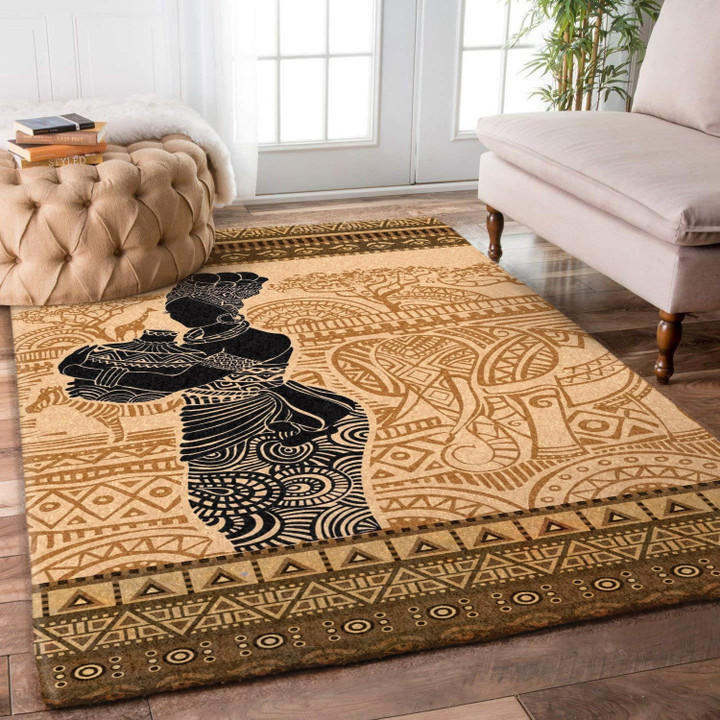 African Woman Rug