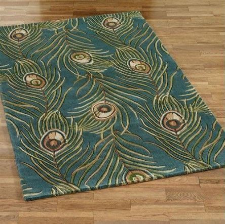 Peacock Feathers Rug