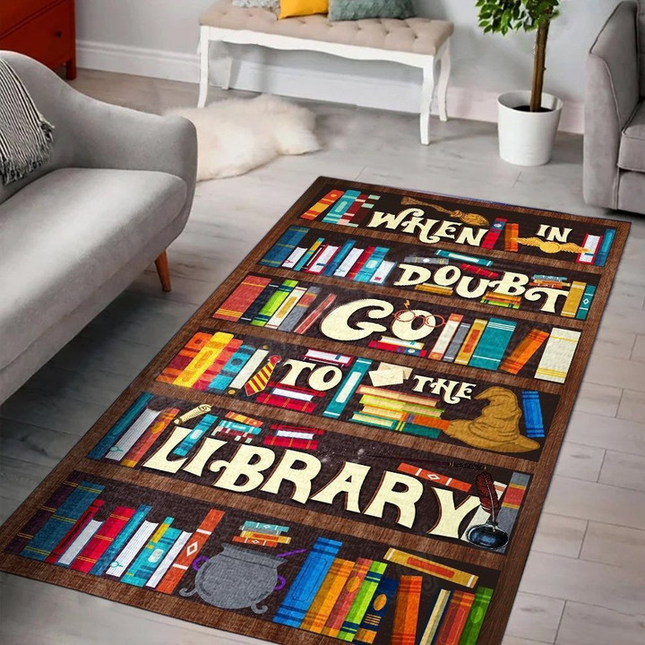 Book Library Rug