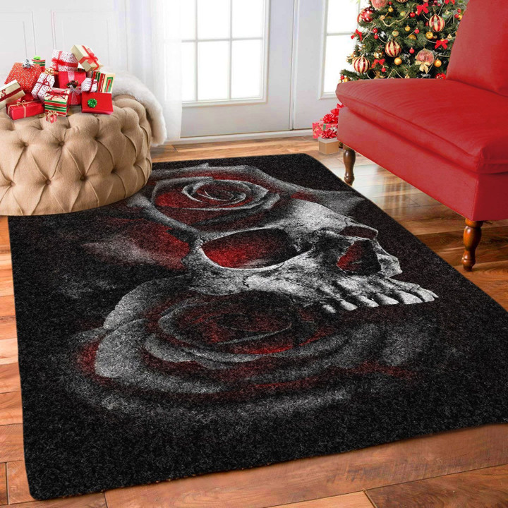 Skull And Roses Rug