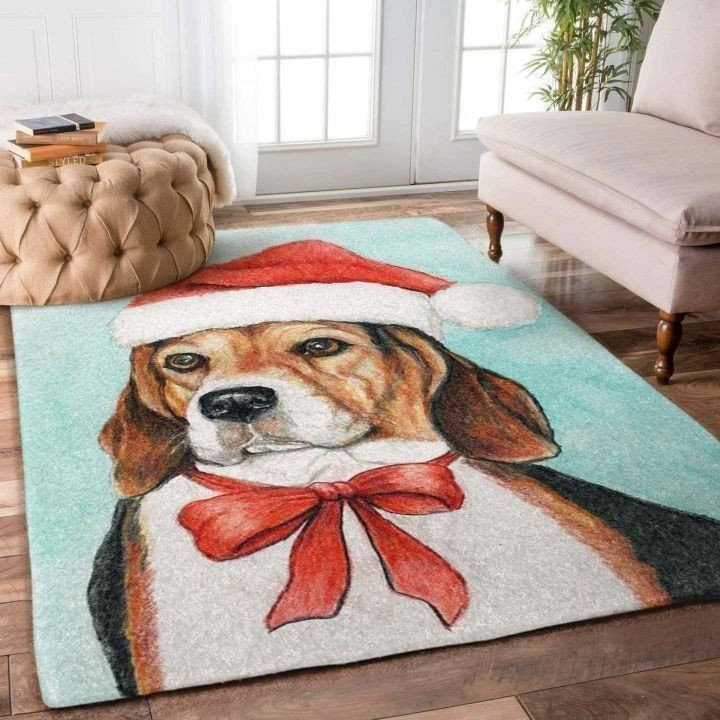 Beagle Christmas Rug