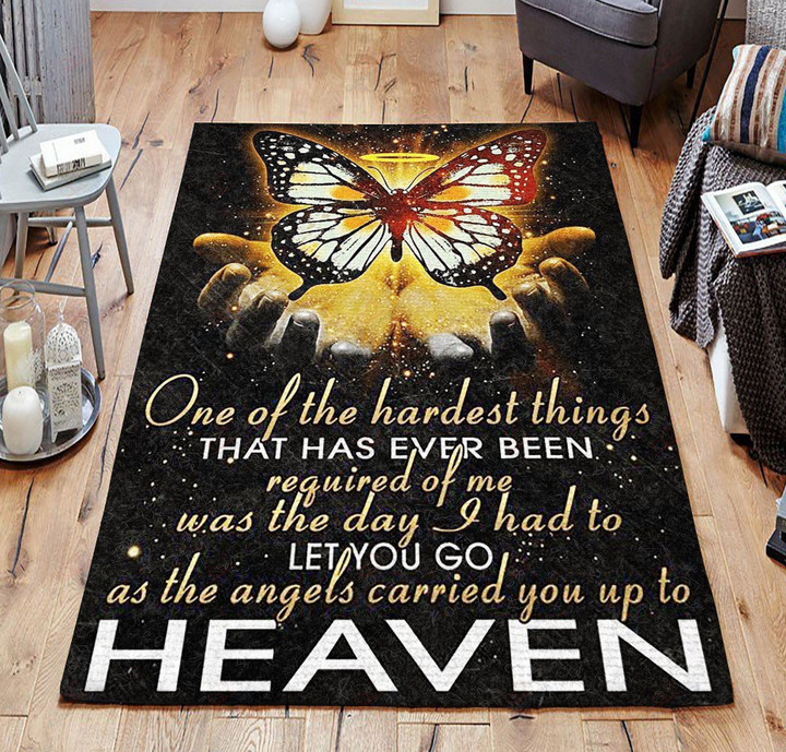 Butterfly The Angels Carried You Up To Heaven Rug