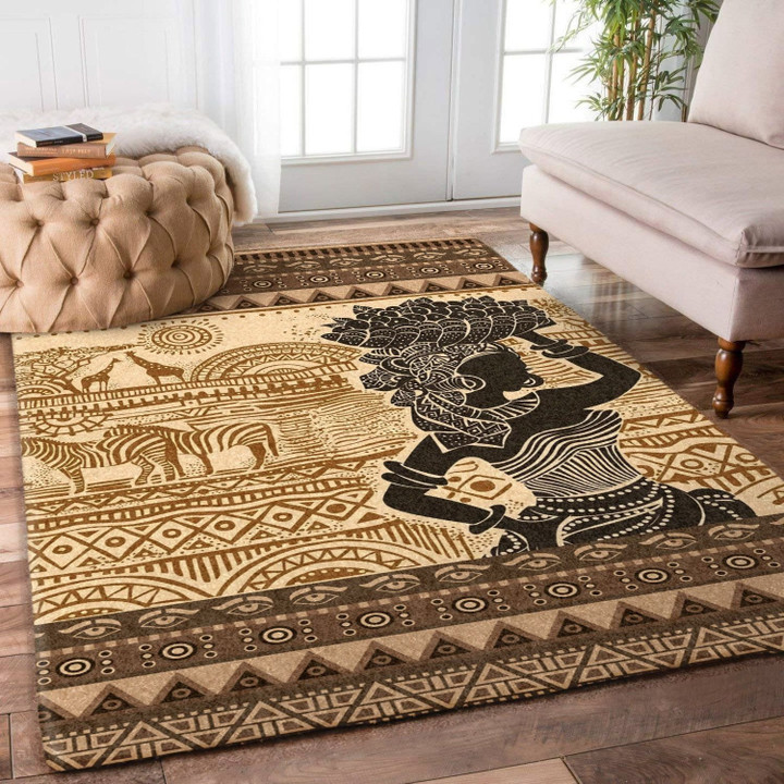 African Woman Rug