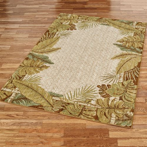 Paradise Cove Stain Resistant Tropical Rug