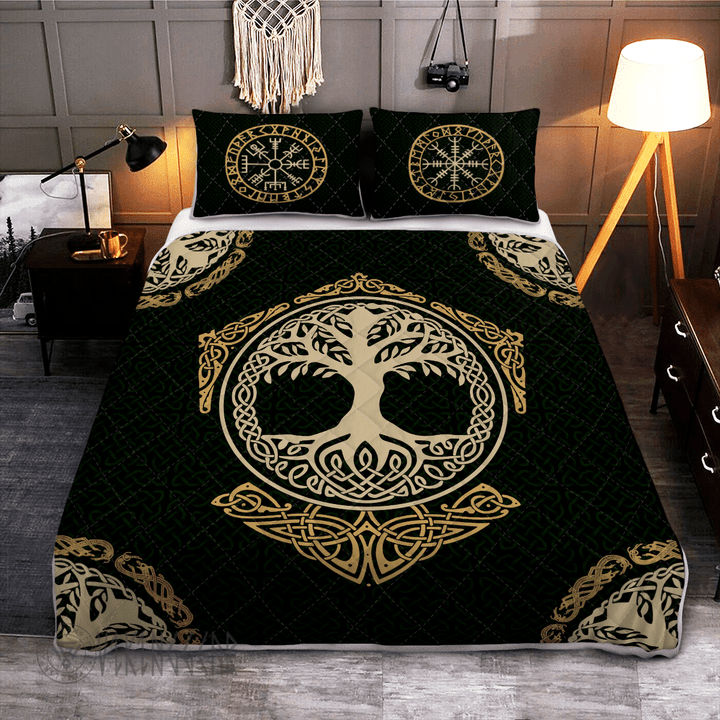 Yggdrasil - The Tree of Life in Norse Mythology | Yggdrasil - Viking Quilt Bedding Set