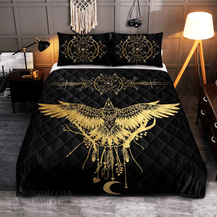 Raven - Viking Quilt Bedding Set