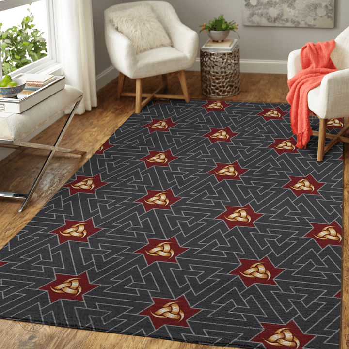Horns of Odin and Valknut - Viking Area Rug