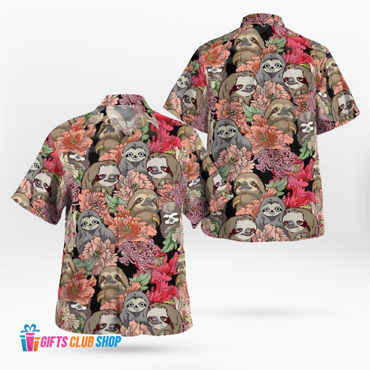 Sloth Premium AOP Hawaii Shirt