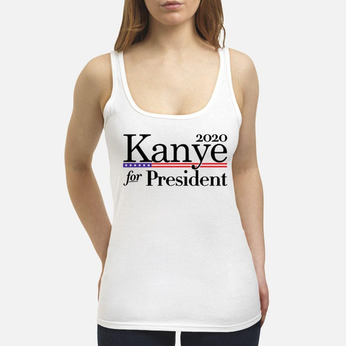 2020 Kanye For President American Flag Move Oregon For A Greater Idaho American Flag Shirt Women's Tank Top