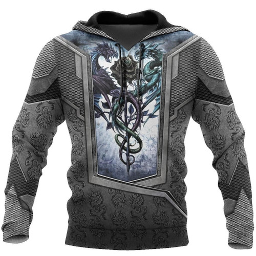 3D Tattoo and Dungeon Dragon Hoodie HAC020114 - NM